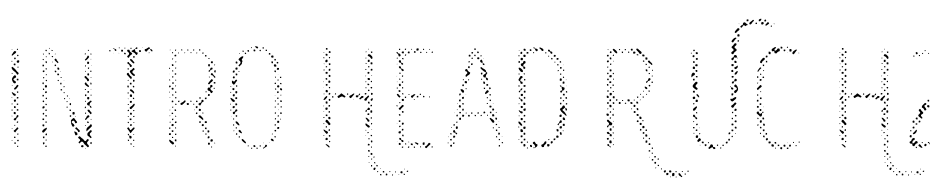 Intro Head R UC H2 Font Download Free